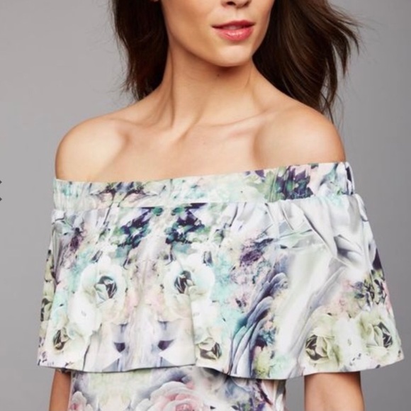 Ripe Floral Print Off The Shoulder Dress (M) - Picture 6 of 8